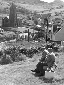 Tarbert Old Men Print, Loch Fyne, Scotland 1960s