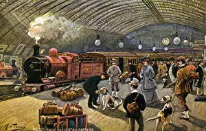 St Pancras Station History Prints: The Scottish Express
