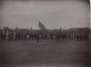 Scouts on parade, Christiansborg, Ghana, West Africa Scouts on parade, Christiansborg, Ghana, West Africa