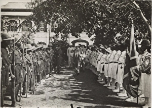 Scouts on parade for VIP visit, Gambia, West Africa Scouts on parade for VIP visit, Gambia, West Africa