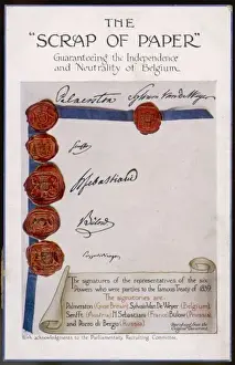 World War I Diplomacy Prints: The Scrap of Paper