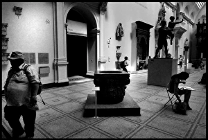 Sculpture gallery V&A London tourists Sculpture gallery V&A London tourists