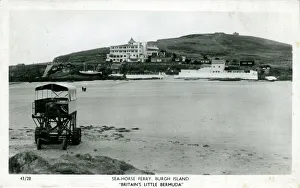 Sea Horse Ferry, Burgh Island, Kingsbridge, England Sea Horse Ferry, Burgh Island, Kingsbridge, England