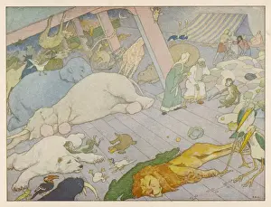Seasickness on Noah's Ark Print