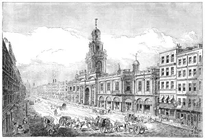 19th Century Print of Second Royal Exchange, London