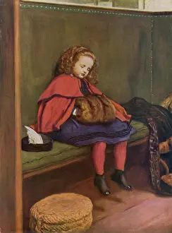 My Second Sermon Print: A Young Girl Drowsing in Church