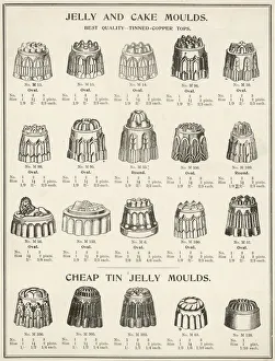 A selection of jelly and cake moulds A selection of jelly and cake moulds