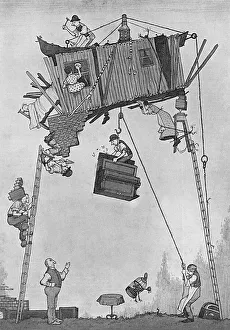 Self-Help in War Time by Heath Robinson Building a Bungalow Self-Help in War Time by Heath Robinson Building a Bungalow