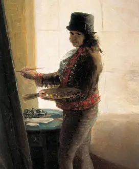 Spanish Historical Art Prints: Self Portrait in the Studio
