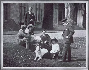 The Selfridge family at Highcliffe Castle, 1921 The Selfridge family at Highcliffe Castle, 1921