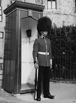 Royal Guardsman on Sentry Duty Print, London 1960s