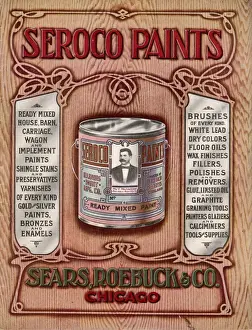 Advertising From The Past Prints: Seroco Paint Advert / 1908