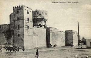Sfax, Tunisia - The Rampart walls and Water Tower Sfax, Tunisia - The Rampart walls and Water Tower