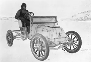 Shackleton Motor Car on Sea Ice Print