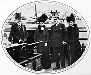 Shackleton with Royalty Print, 1914