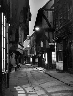 The Shambles by Night Print, York England 1950s