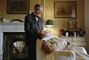 Early 20th Century Print: Shaving the Master