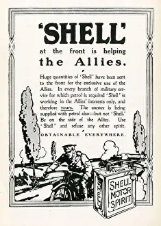 Shell at the Front Print: Allied Petrol