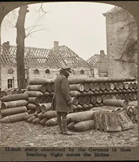 British Soldiers In WWI Prints: Shells Abandoned / Cambrai