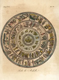 The Shield of Achilles, used in his battle with Hector The Shield of Achilles, used in his battle with Hector