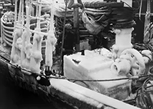 Ship Covered in Icicles Print, Early 1930s