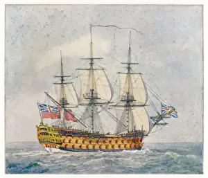 British Warship History Prints: SHIP ROYAL WILLIAM