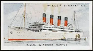 Union Castle Liner Prints: SHIP WINDSOR CASTLE