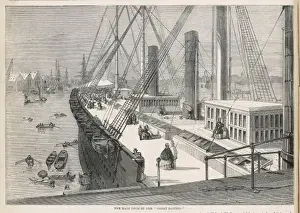 Print of the Main Deck of the Great Eastern Ship