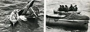 Ship's lifeboat and airmen's dinghy, WW2 Ship's lifeboat and airmen's dinghy, WW2