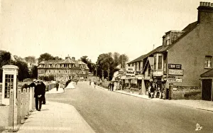 Shops, street and bridge, Oulton Broad, Suffolk Shops, street and bridge, Oulton Broad, Suffolk