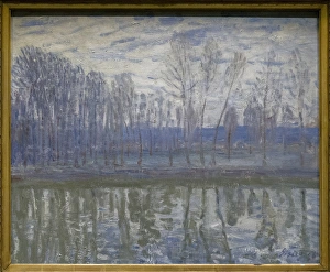 On the Shores of the Loing, 1896, by Alfred Sisley On the Shores of the Loing, 1896, by Alfred Sisley