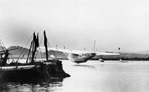 Adhl Collection: Short Empire flying boat Canopus on the Medway, Kent