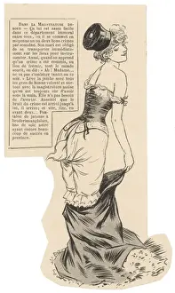 Vintage Underwear Designs Prints: Showing her Dreawers