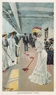 Shuffleboard on a Liner Print