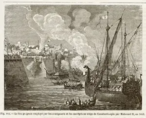 Siege of Constantinople Print