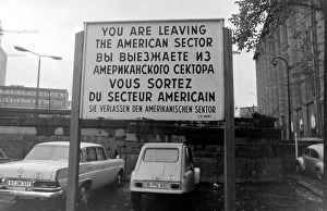 Sign in four languages, Berlin Wall, Berlin, Germany Sign in four languages, Berlin Wall, Berlin, Germany