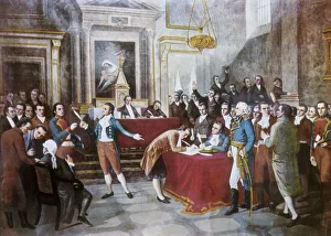 Signing Venezuelas independence in Caracas (5th Signing Venezuelas independence in Caracas (5th