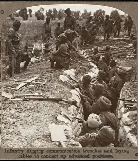 Sikh Troops Digging Print