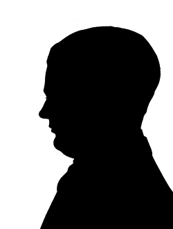 Silhouette portrait of Harry Weldon, music hall performer Silhouette portrait of Harry Weldon, music hall performer