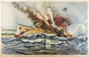 World War I Historical Photos Prints: Sinking of the Emden