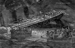 The sinking of the Titanic by Fortunio Matania The sinking of the Titanic by Fortunio Matania