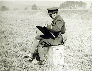 Sir David Muirhead Bone working in the field Sir David Muirhead Bone working in the field