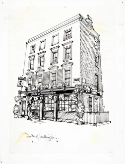 Sketch of Duke Of Wellington PH, Marylebone, London Sketch of Duke Of Wellington PH, Marylebone, London