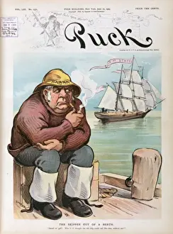 Vintage Nautical Prints: The skipper out of a berth