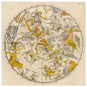 Zodiac Sign Illustrations Prints: SKY CHART