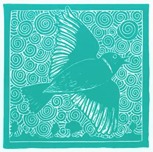 Prints of A skylark soars above the trees 2011 Larks Prints: A Skylark Soars Above the Trees Print 2011