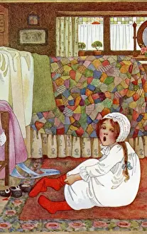 Vintage Childhood Images Prints: Sleepy head