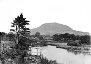 Early 20th Century Print of Slemish Mountain Landscape