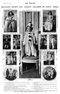 Society children in fancy dress Society children in fancy dress