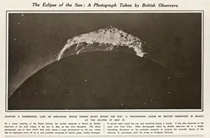 Total Solar Eclipse Photos Prints: Solar Eclipse 1919